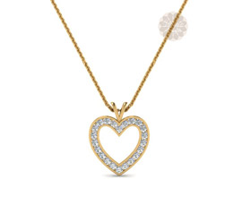 Vogue Crafts and Designs Pvt. Ltd. manufactures Gold Heart Pendant at wholesale price.
